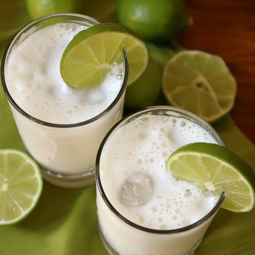 Refreshing Coconut Lime Drink