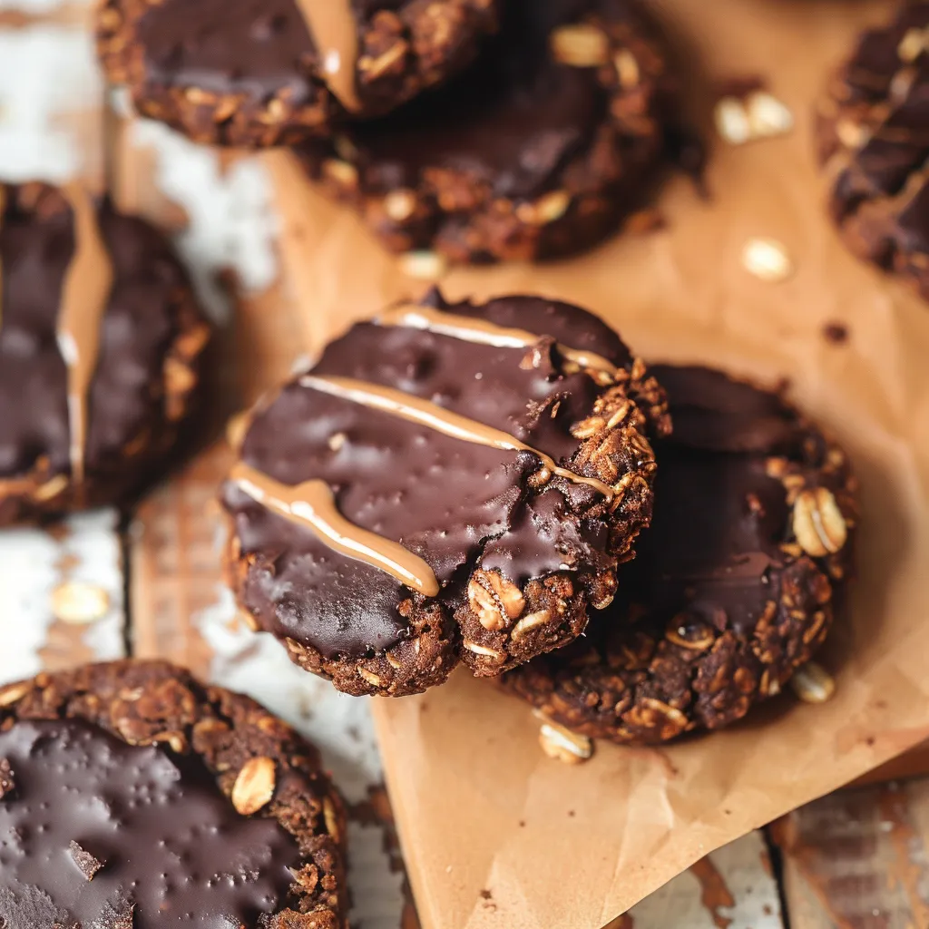 Delicious oatmeal chocolate cookies
