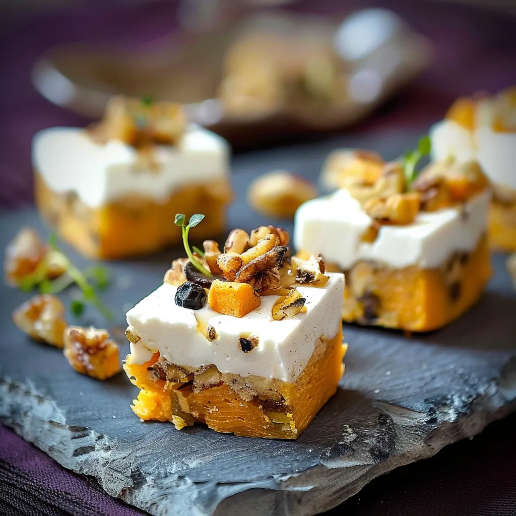 Carrot goat walnut brownie