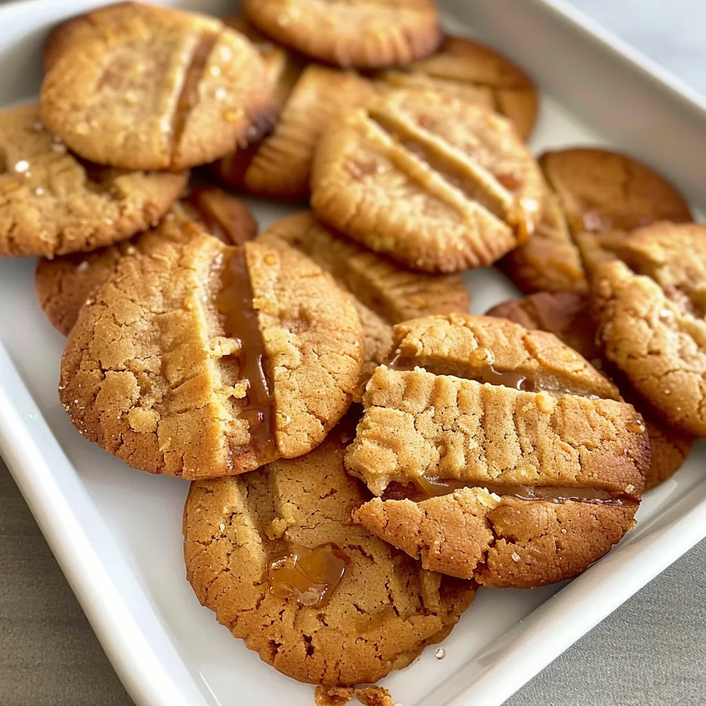 Tasty honey caramel biscuits