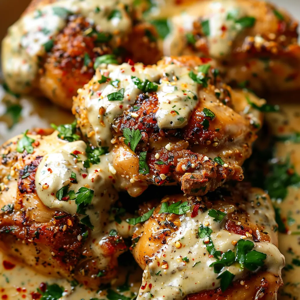 Zaatar chicken with tahini