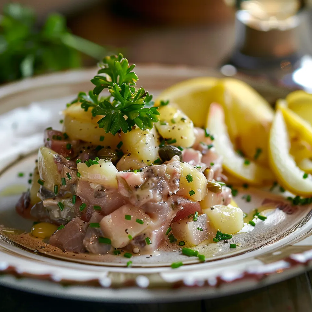 Smoked herring tartare with fresh apples