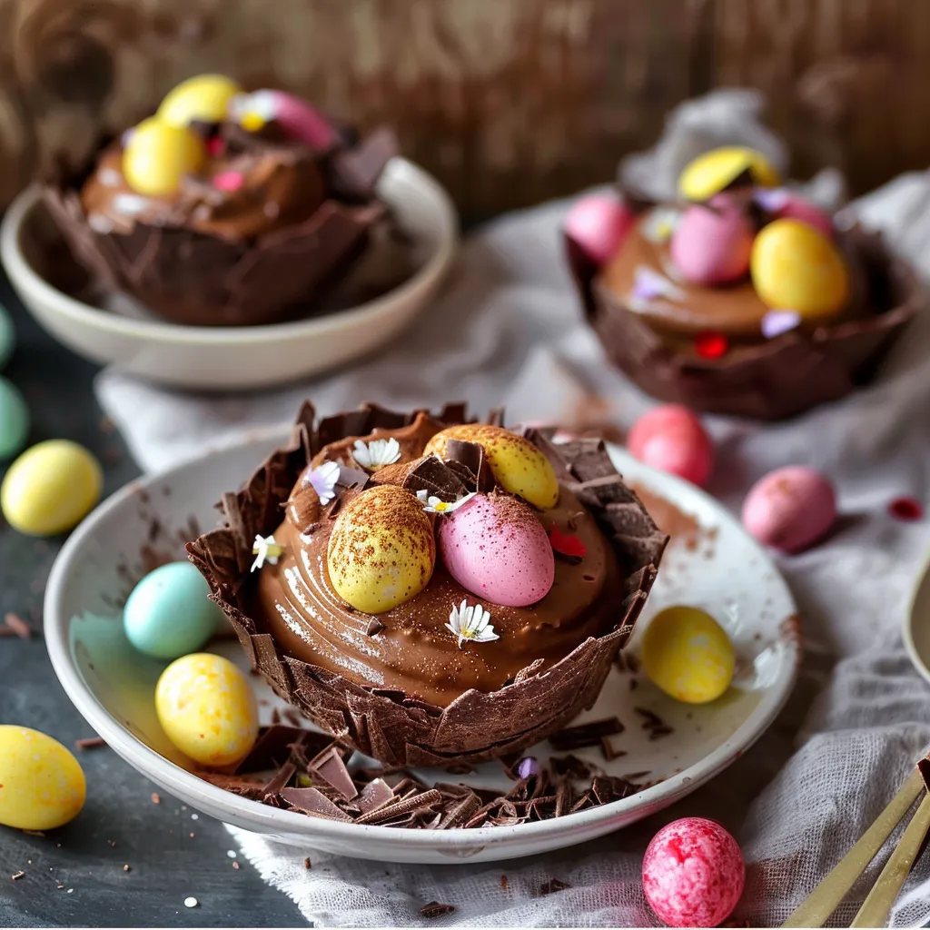 Easter chocolate nests