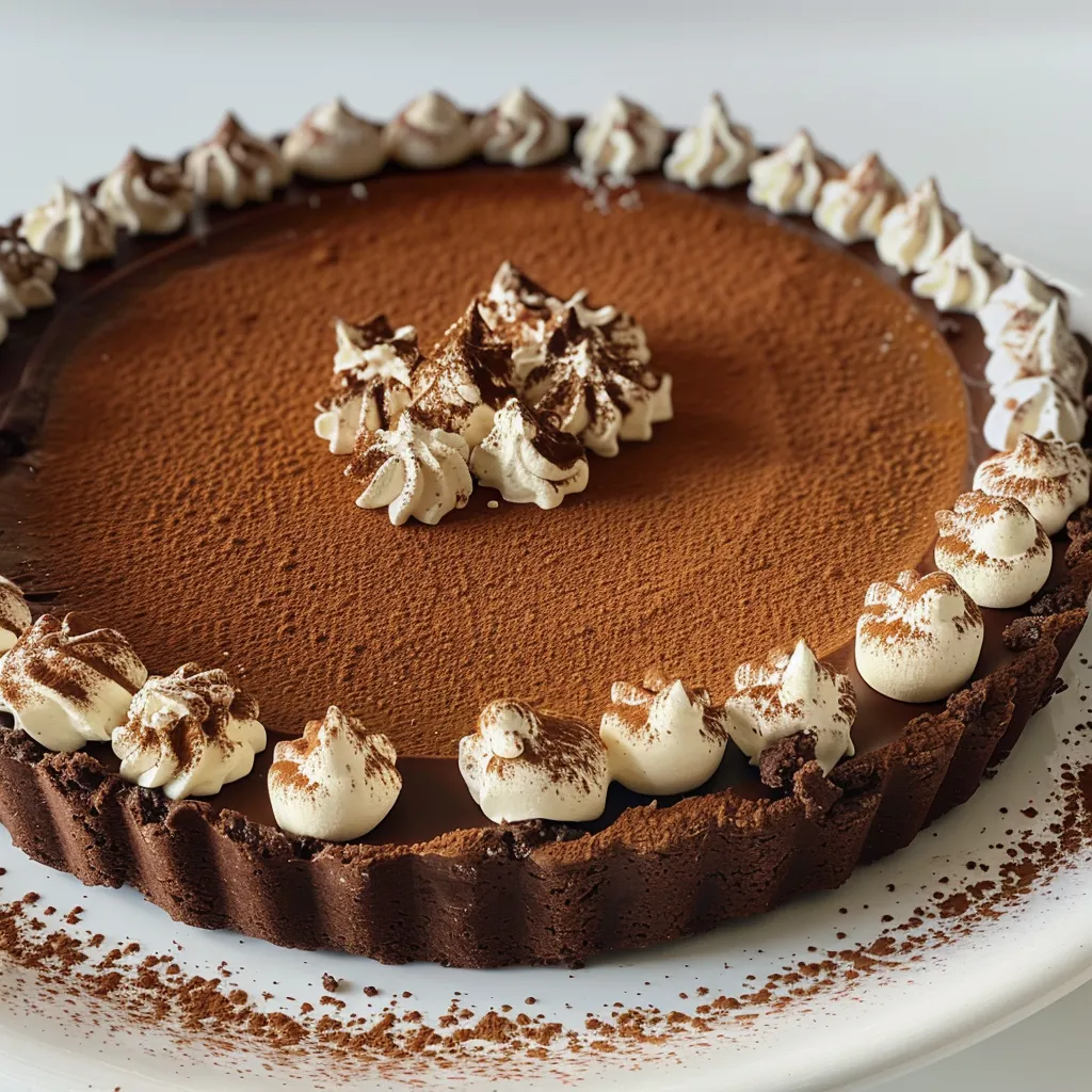 Chocolate and ricotta tart