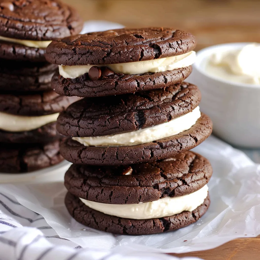 Chocolate cookie sandwich