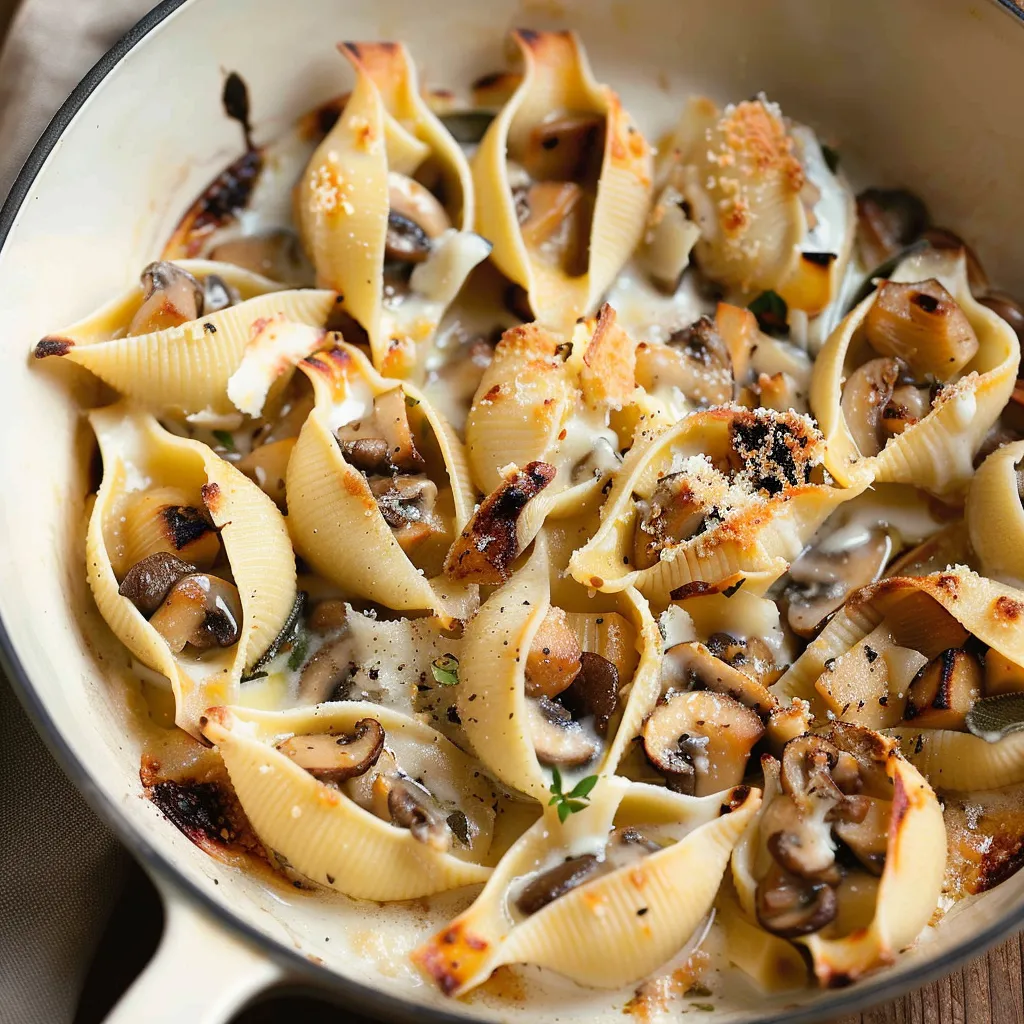 Stuffed shells with autumn flavors