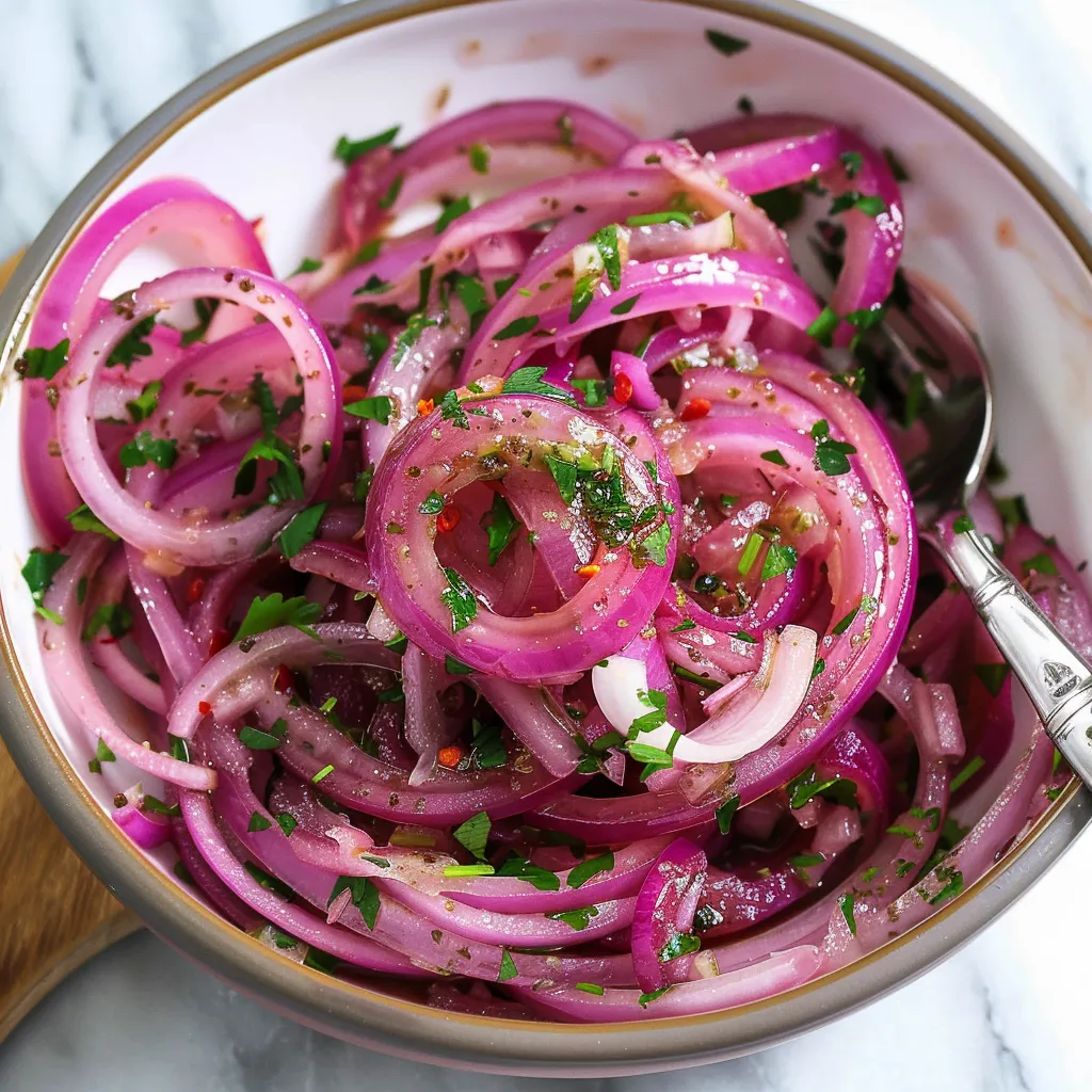 Sumac onions with parsley