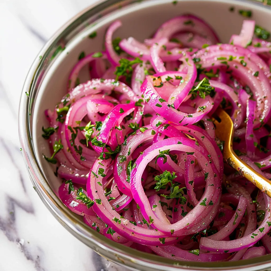 Make red onions with sumac