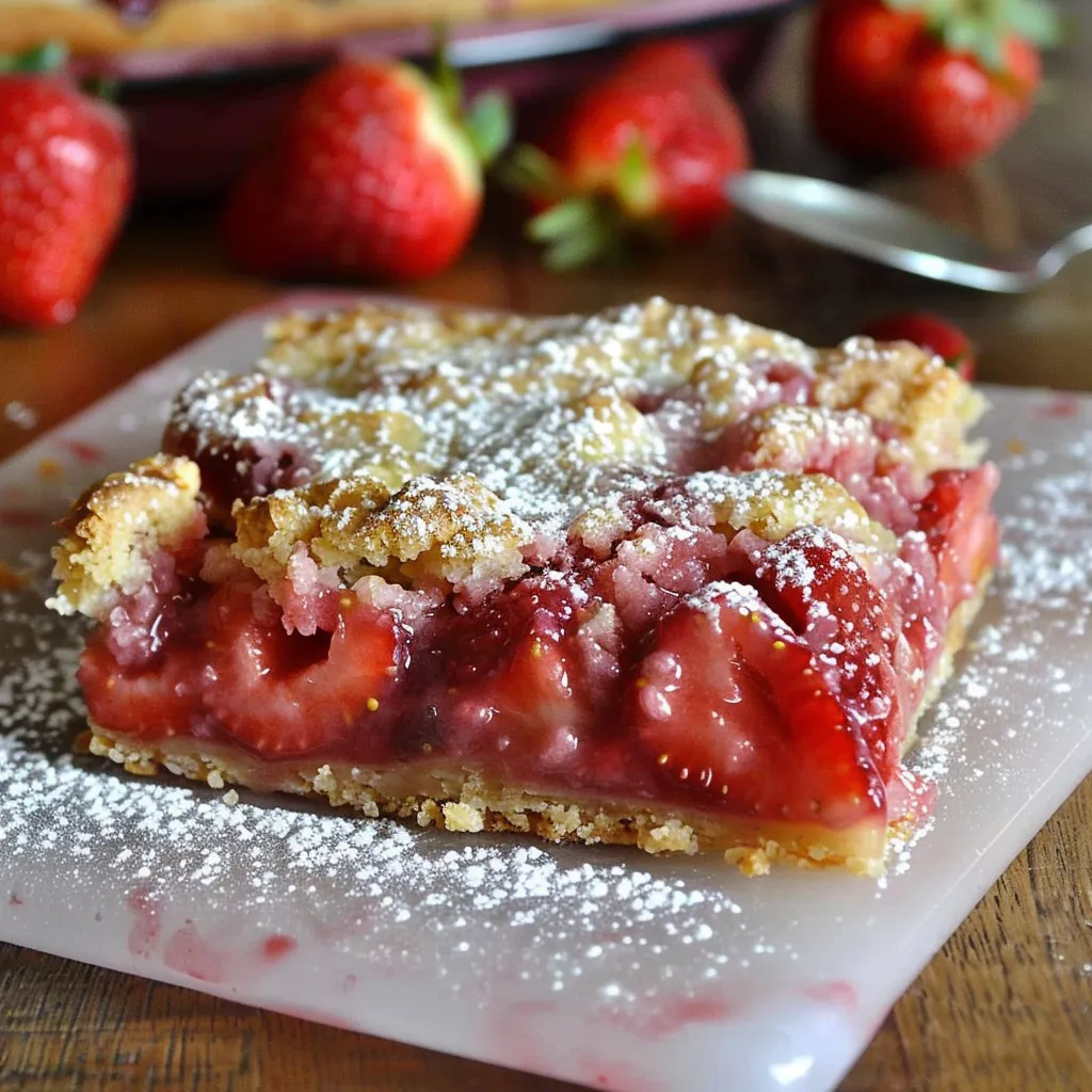 Crispy Strawberry Squares