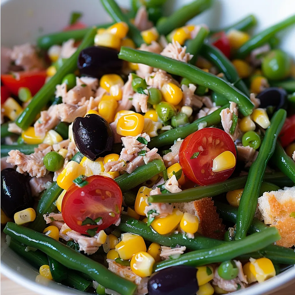 Crispy beans tuna