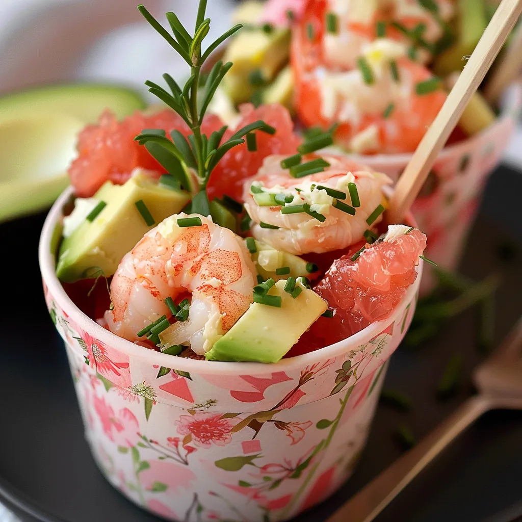 Cool mini salad with summer vibes