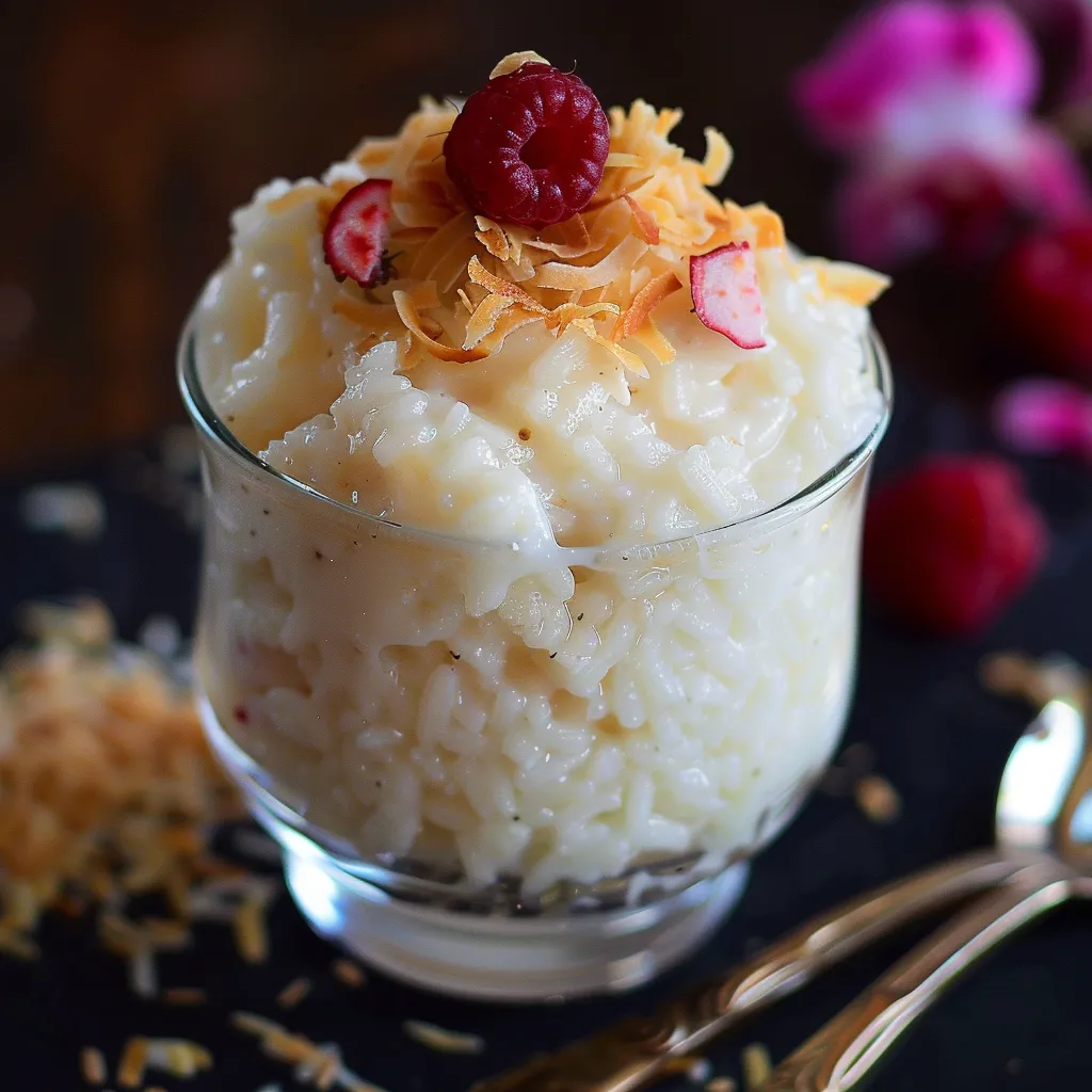 Coconut rice dessert