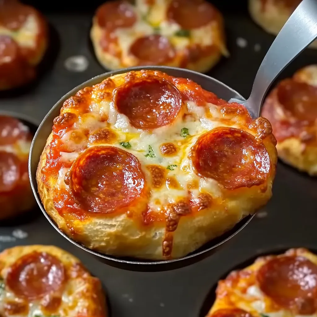 Pizza with a spoon ready to serve.