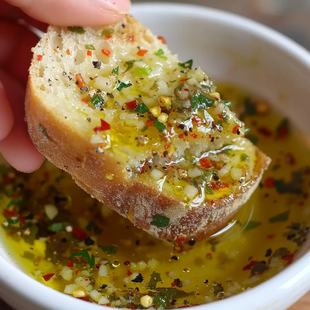 Garlic and oil dip