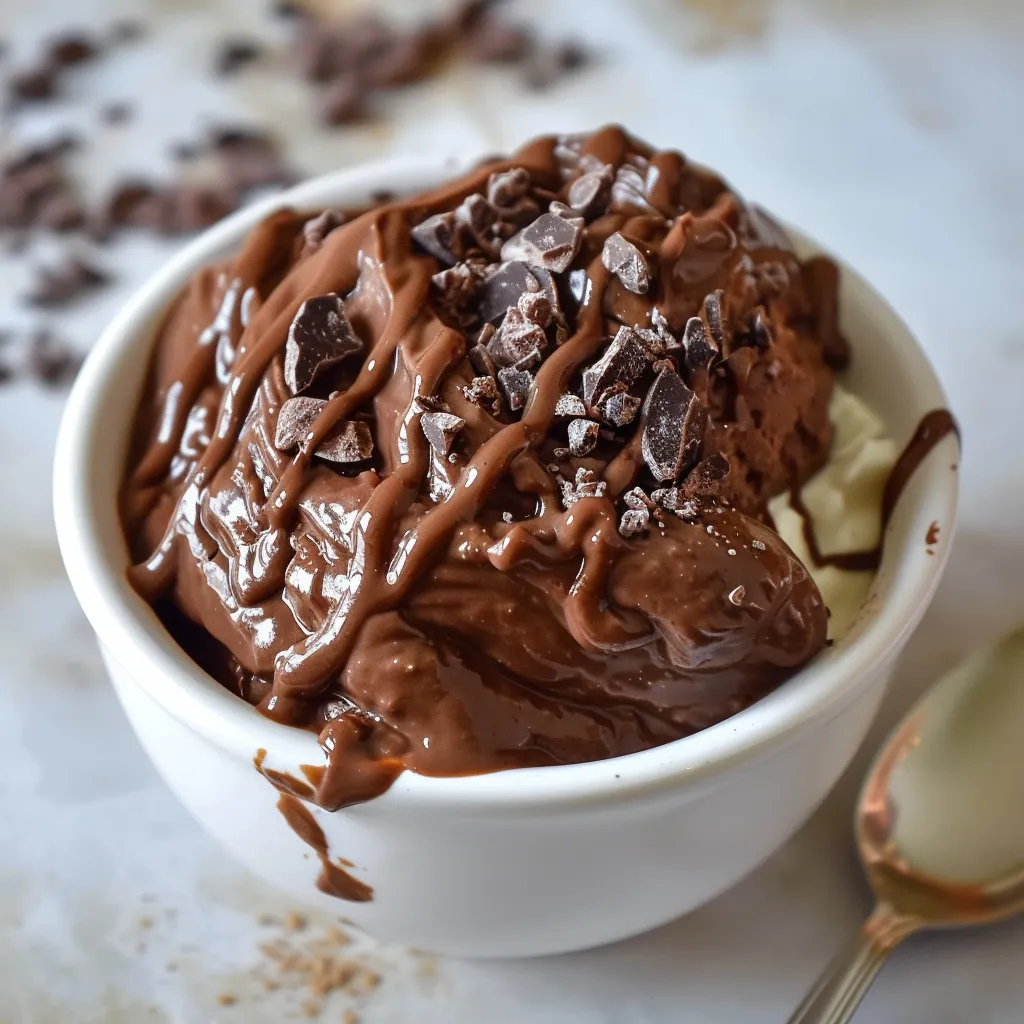 Creamy chocolate pudding