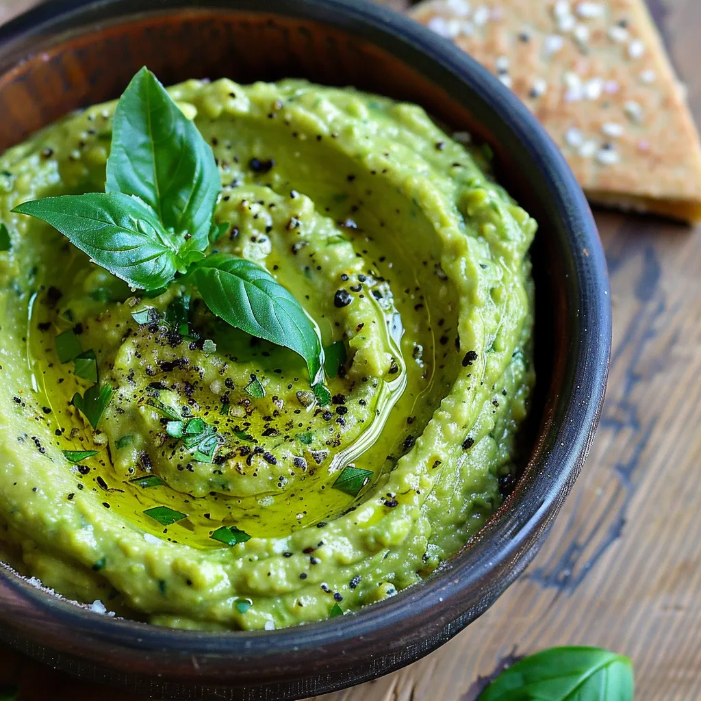Zucchini and fresh herb cream