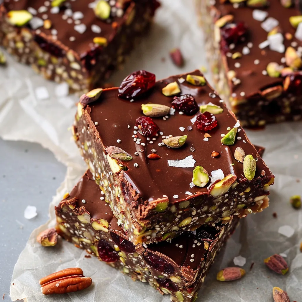 No-bake brownies with superfoods