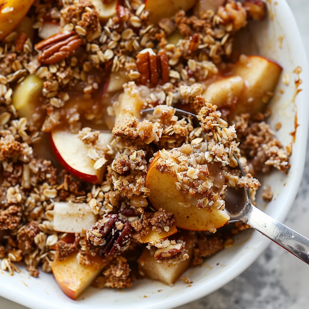 Simple apple crumble