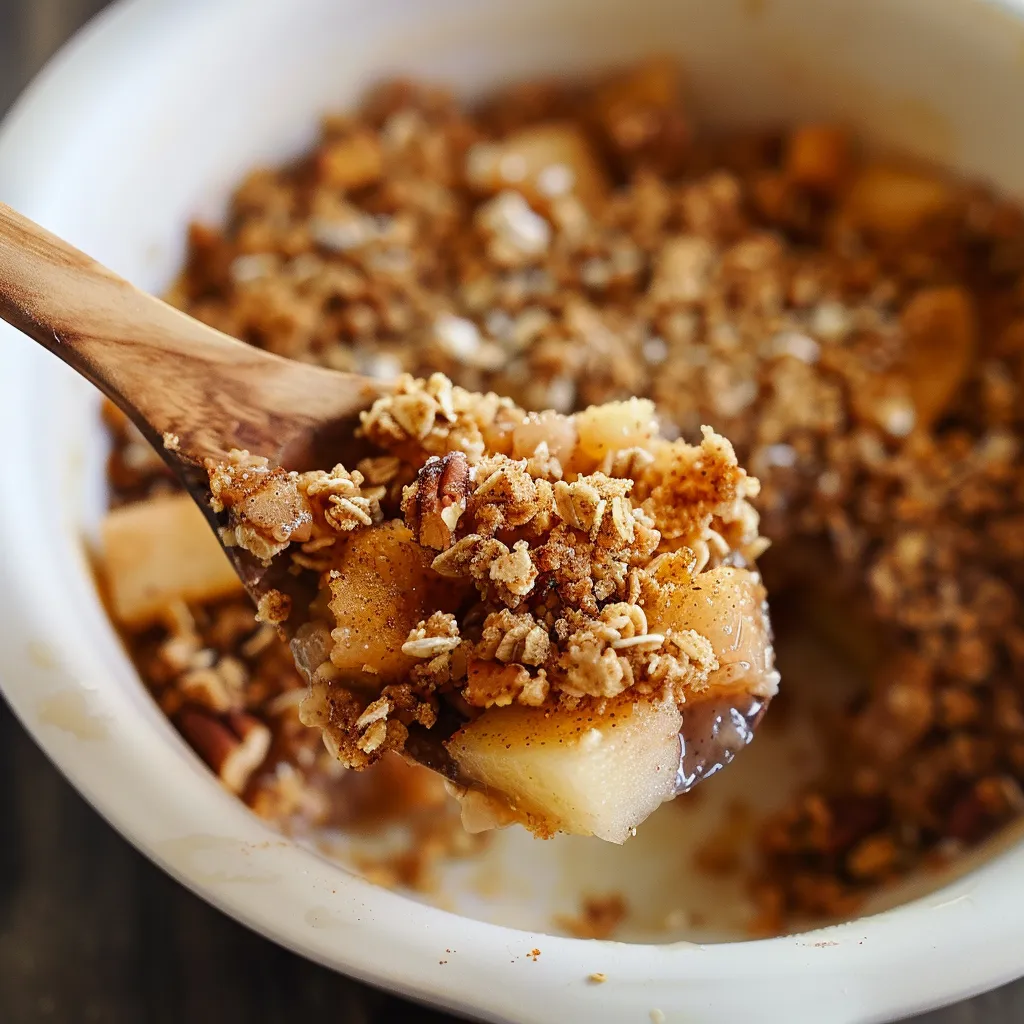 Dig into this healthy apple crumble for breakfast