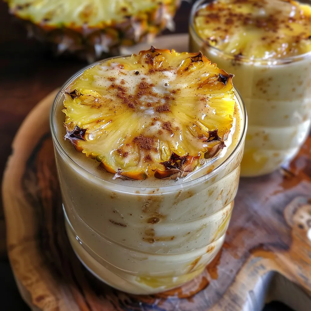 Pineapple lassi styled with spices