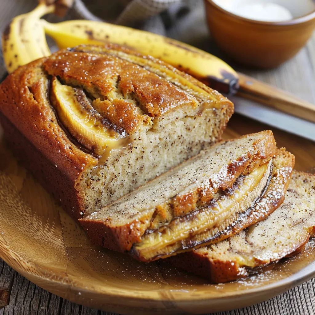 Homemade banana loaf