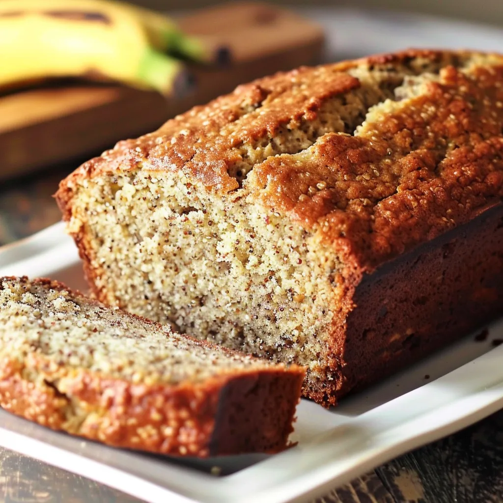 Banana bread with a quinoa twist