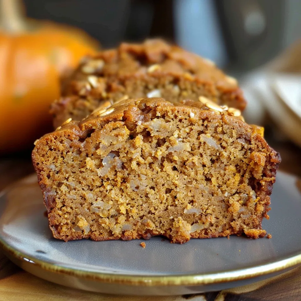 Super soft loaf with pumpkin and ripe bananas