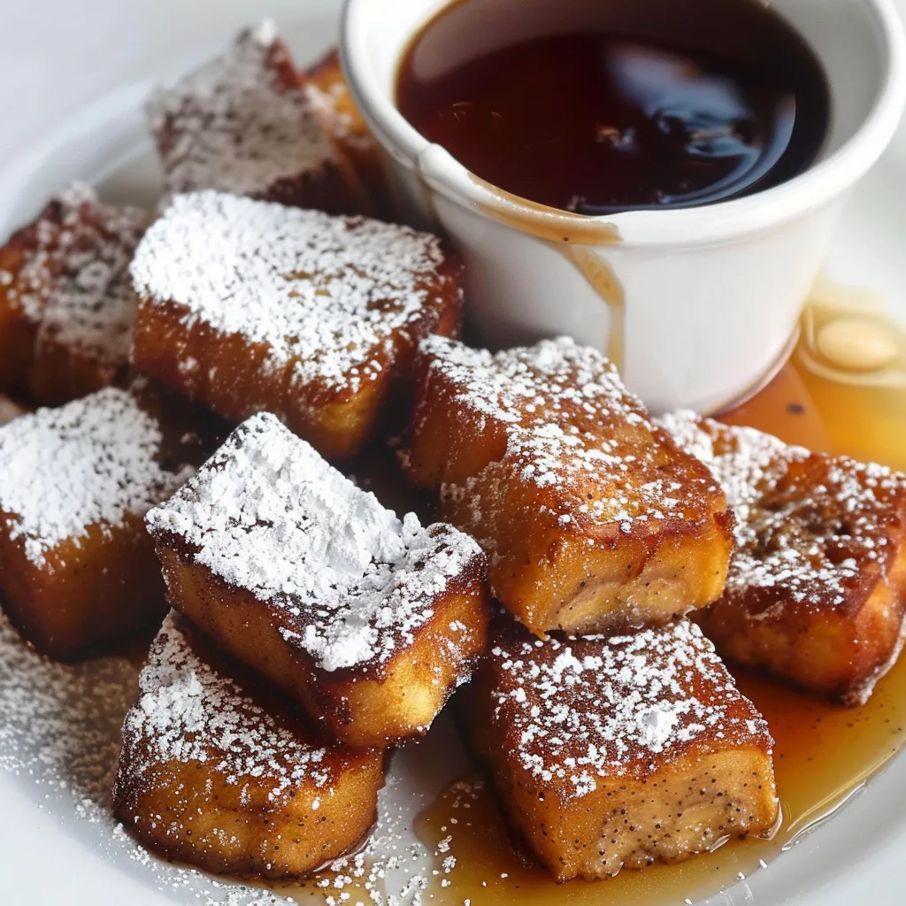 Easy and delicious vegan French toast bites