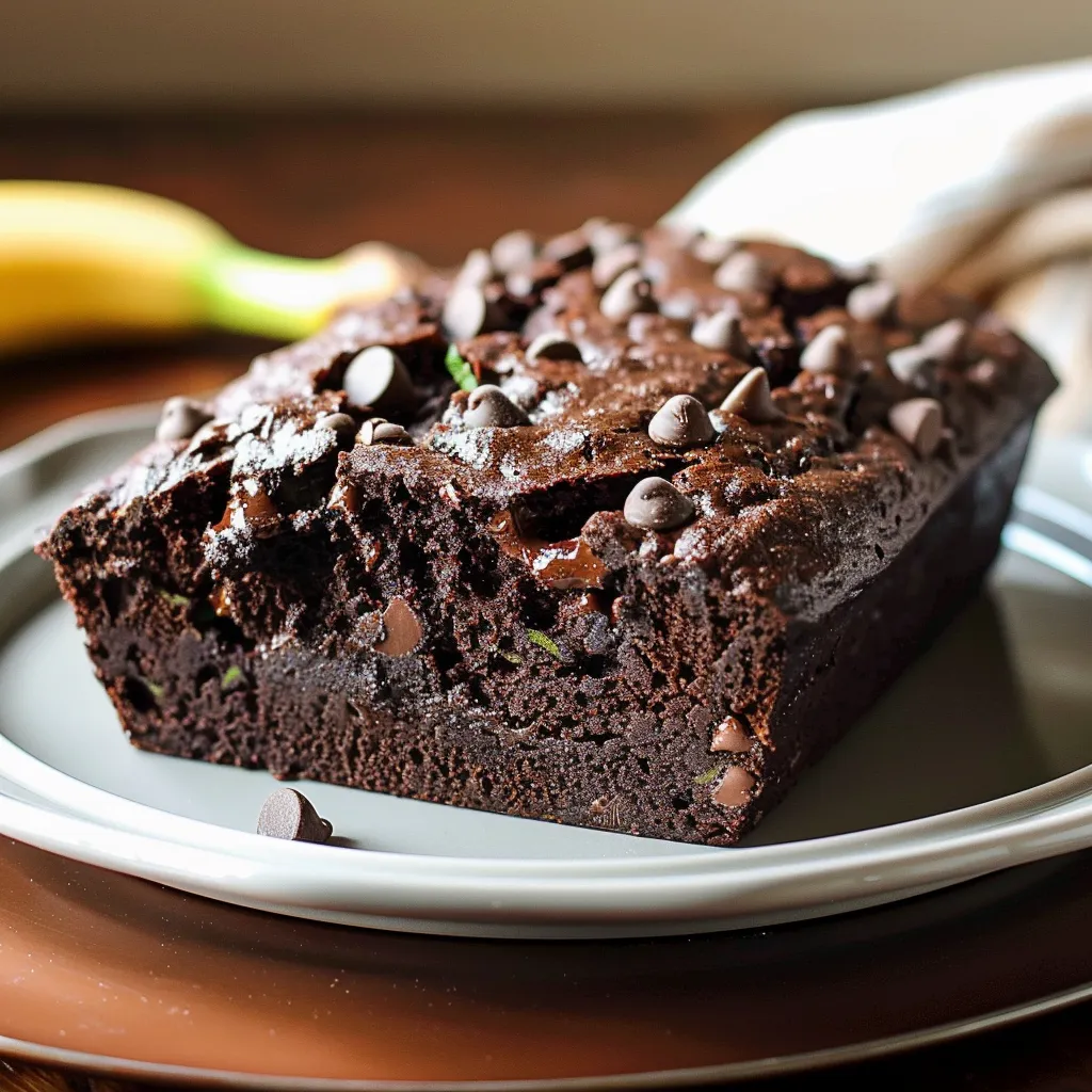 Easy zucchini chocolate bread