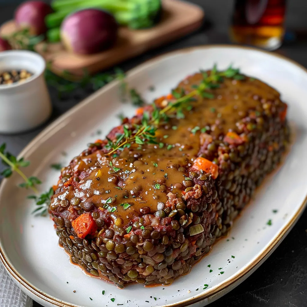 Savory Vegetarian Lentil Loaf