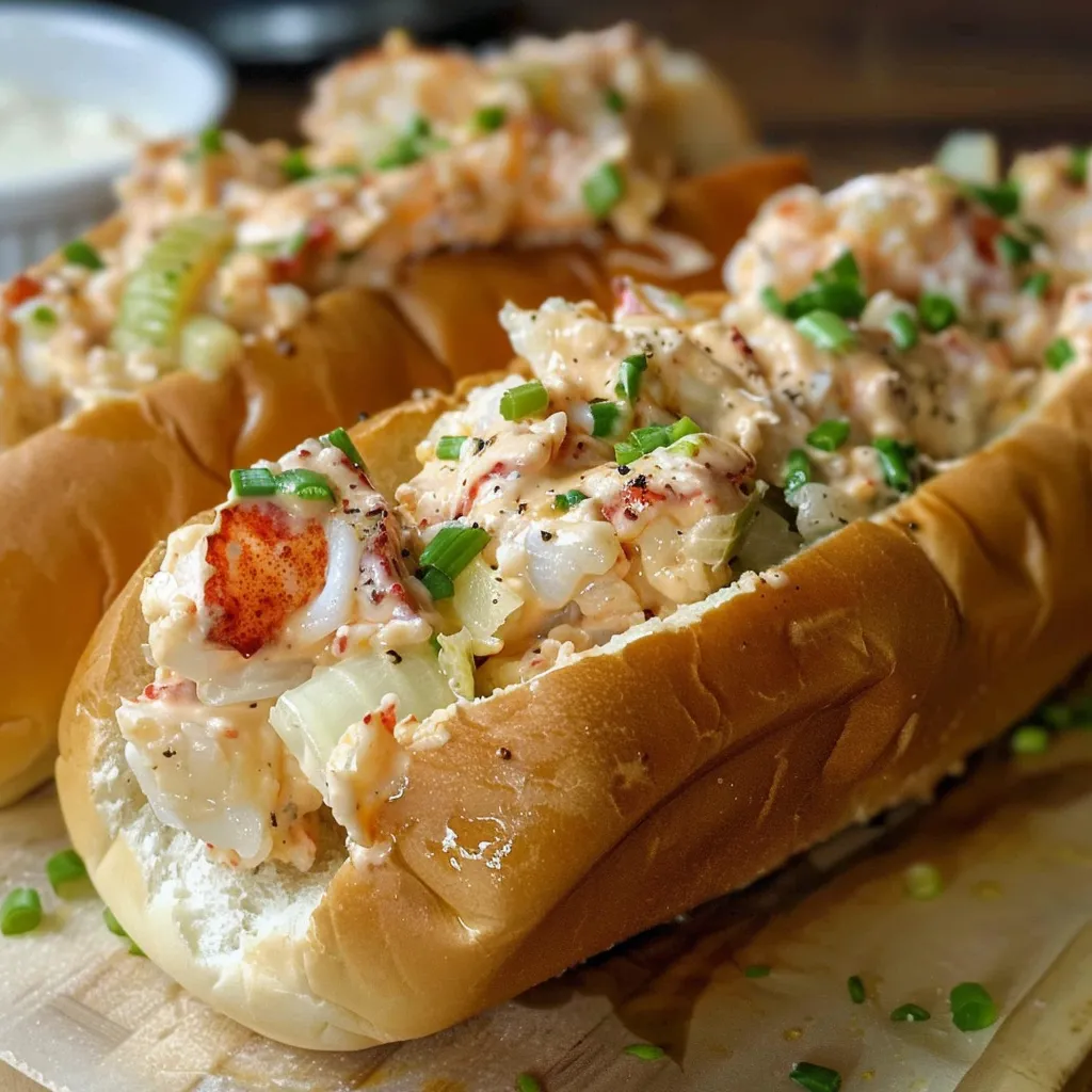 Lobster-filled bread