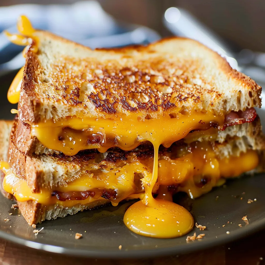 Cheese bacon maple delight