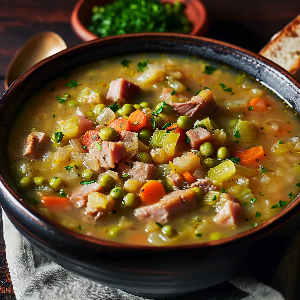 Delicious split pea soup