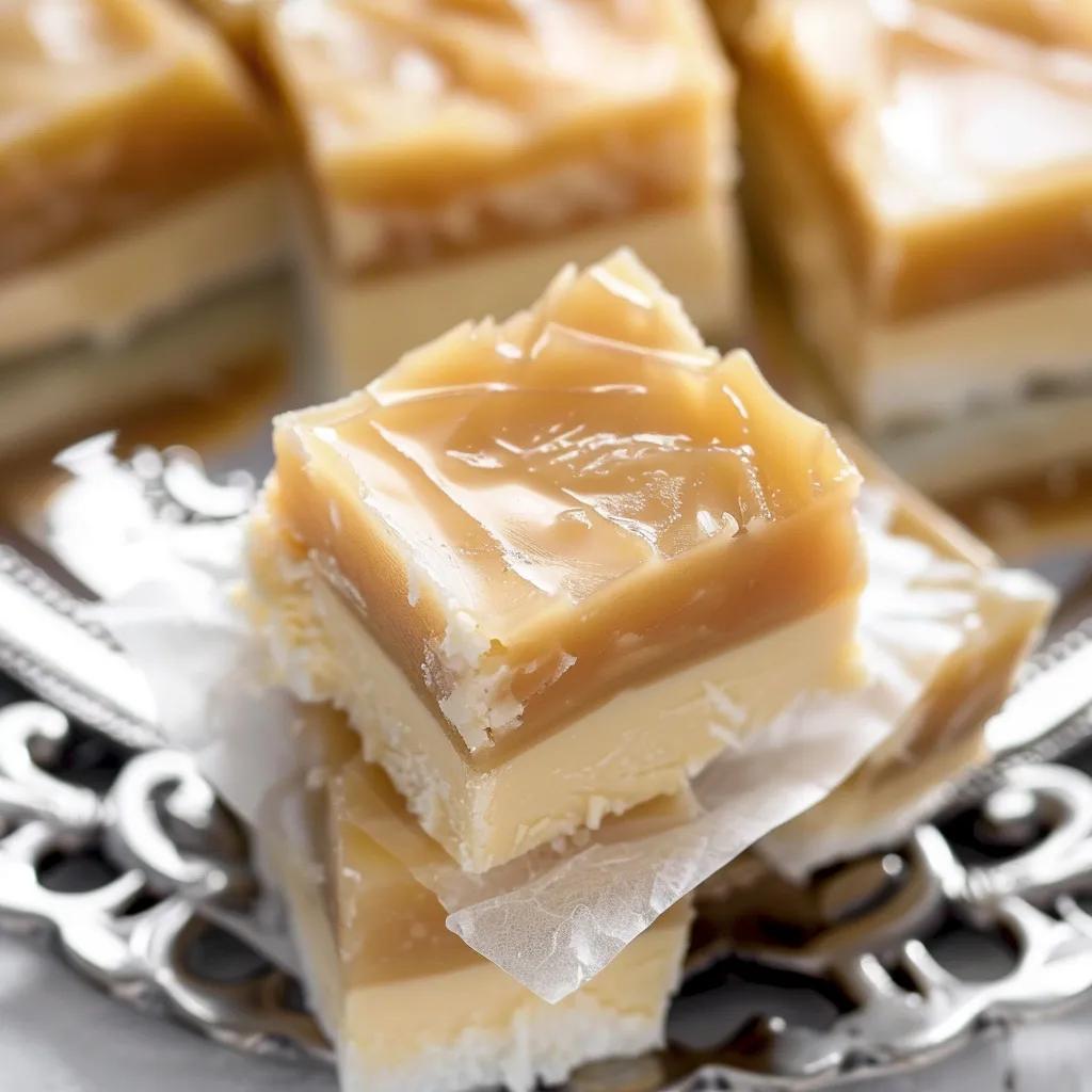 Yummy homemade sugar fudge squares