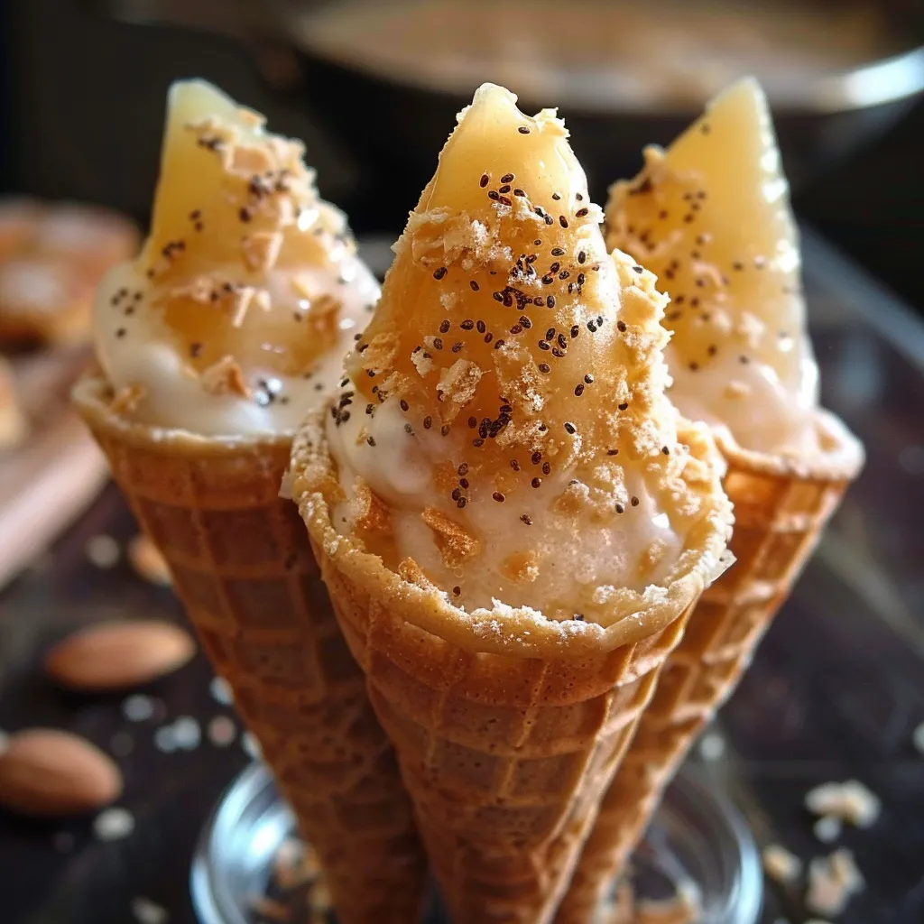 Maple waffle cones