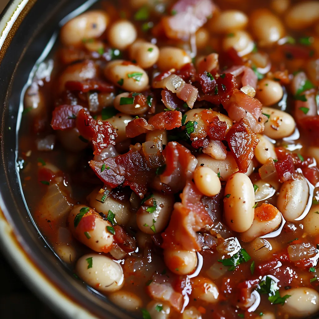Beans with bacon twist