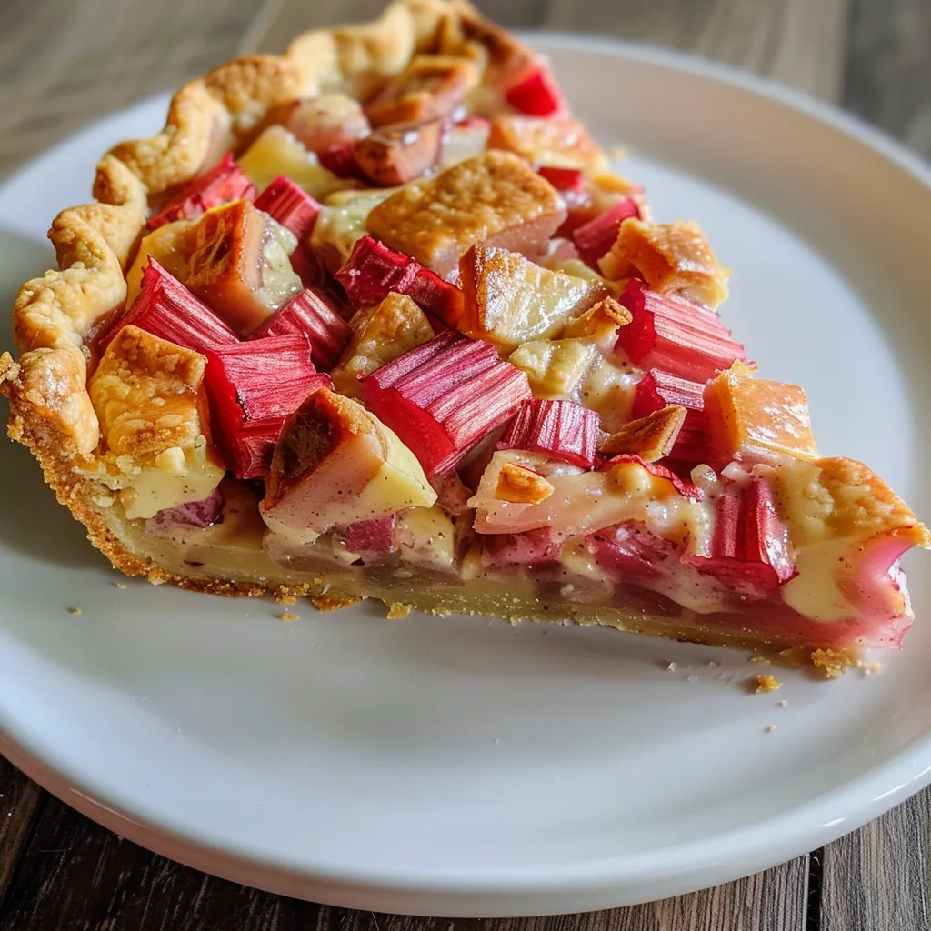 Make a fast, tasty rhubarb tart at home