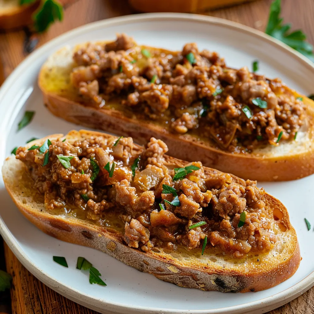 Savory Pork Cretons Toasts