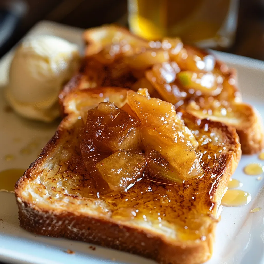 Make mouthwatering apple butter toast