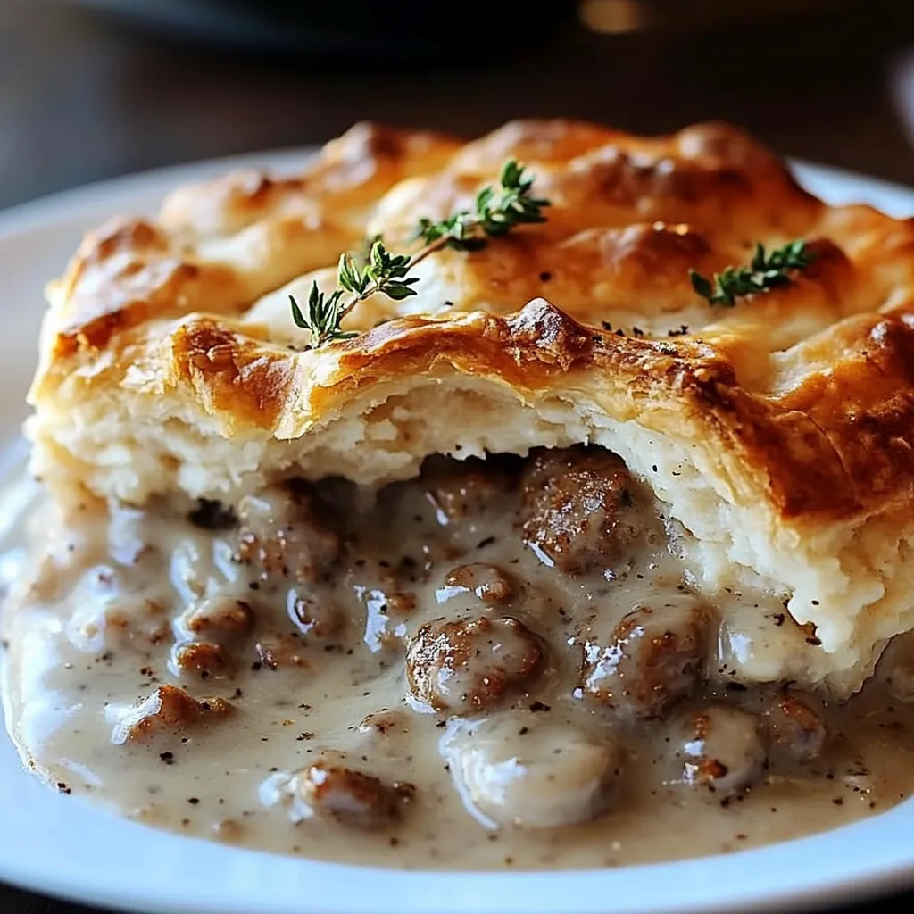 Savory Pie with Flaky Crust