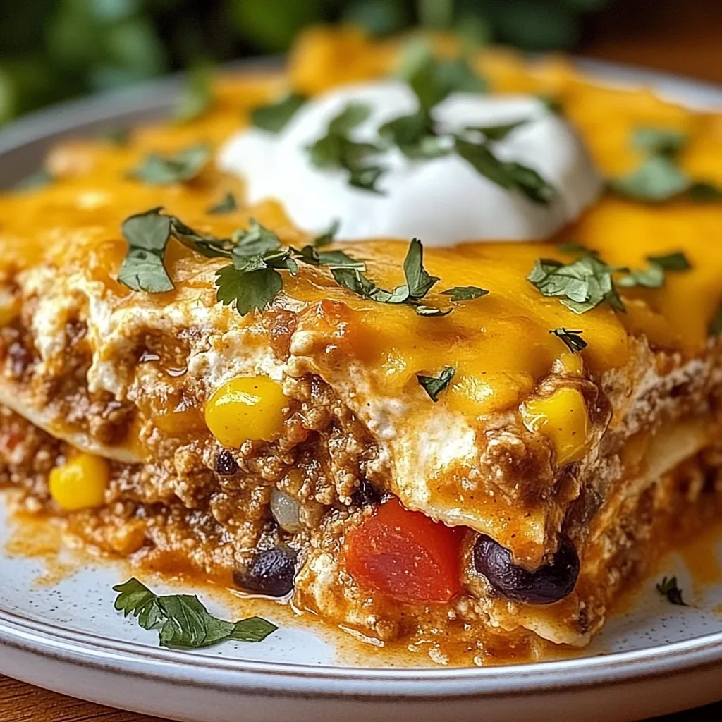 Layered Burrito Bake
