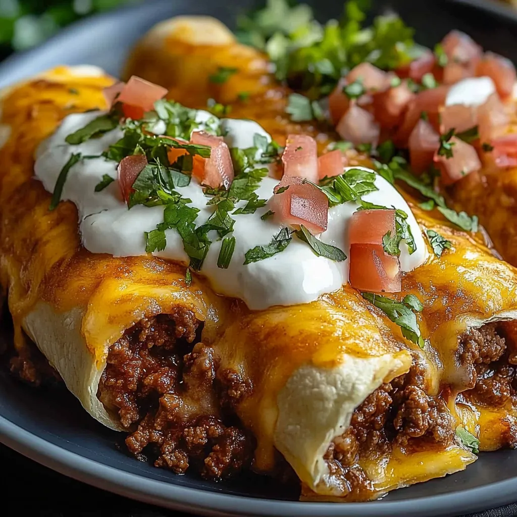 A plate with a stuffed tortilla and a bowl of salsa on the side.