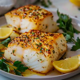 herb-crusted cod in Airfryer