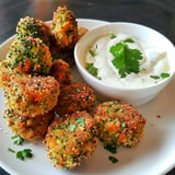 Broccoli and carrot veggie bites