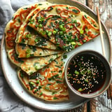 Crispy Vegan Korean Scallion Pancakes