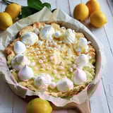 Lemon tart with meringue