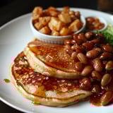 Buckwheat pancakes with beans