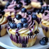 Mini Blueberry Cheesecakes with White Chocolate