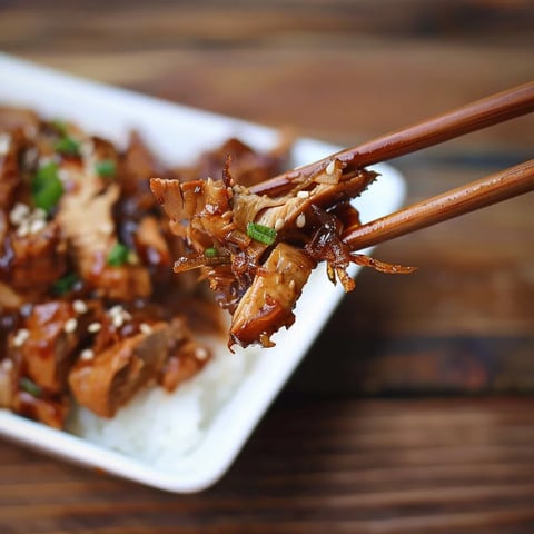 Amazing slowcooked teriyaki chicken