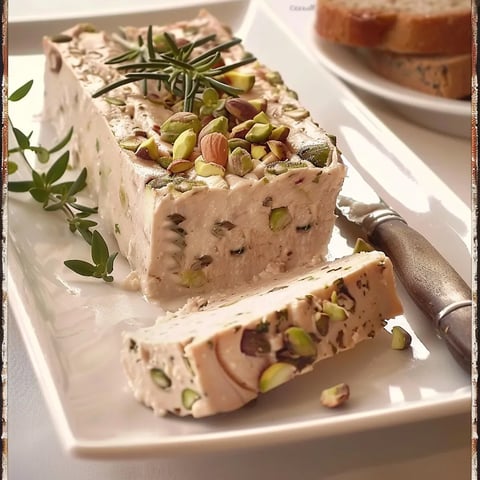 Chicken loaf infused with pistachios